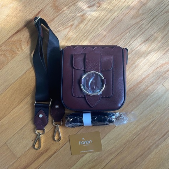 NWT Florian London Leather Bag - Picture 1 of 4